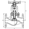 Nodular cast iron gate valve with bellows | KP-862